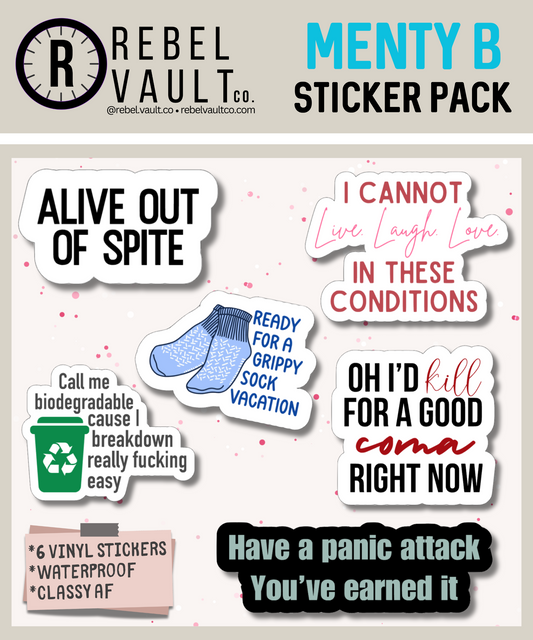 Menty B Sticker Pack