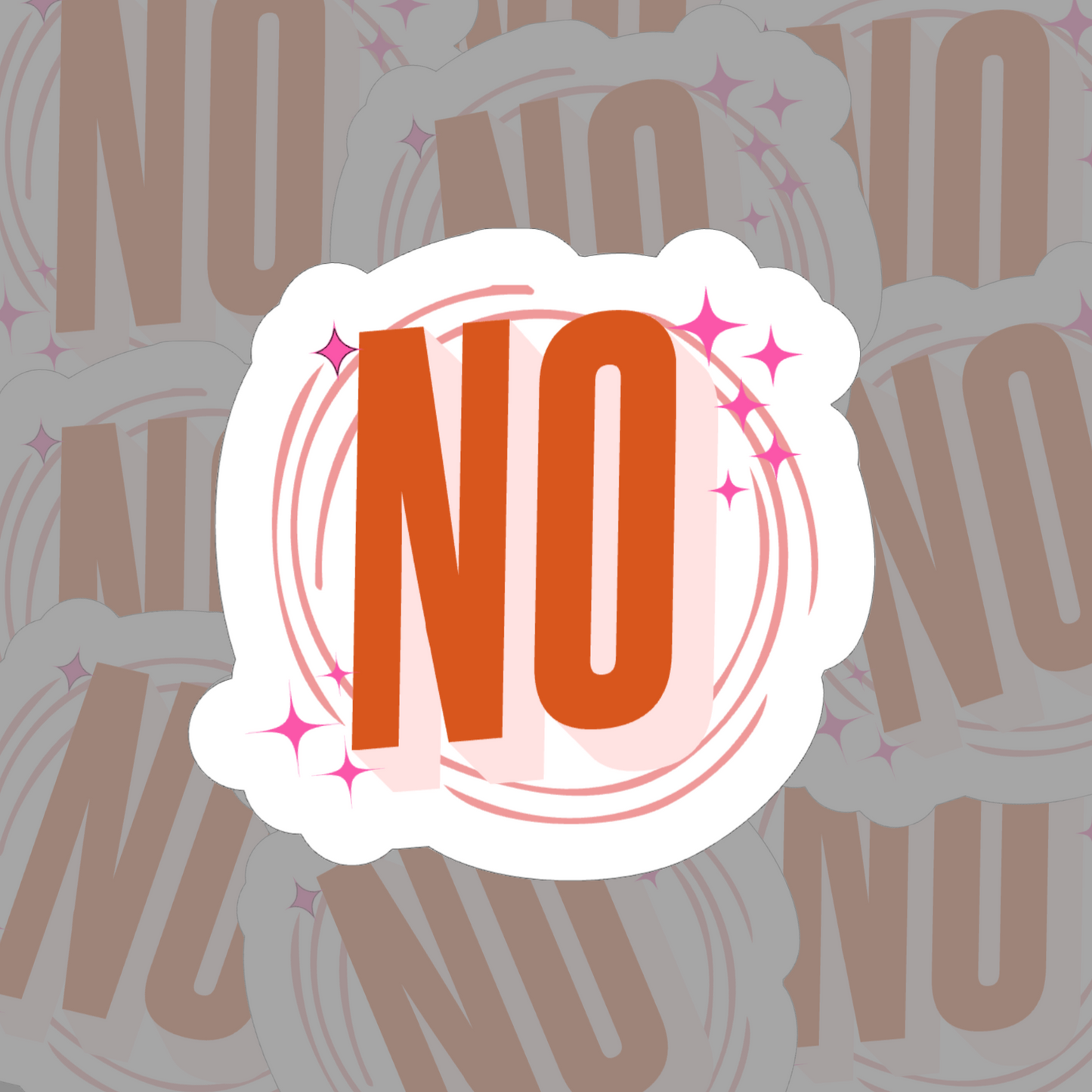 No - Vinyl Sticker