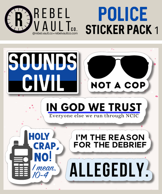 Police Humor - Sticker Pack 1
