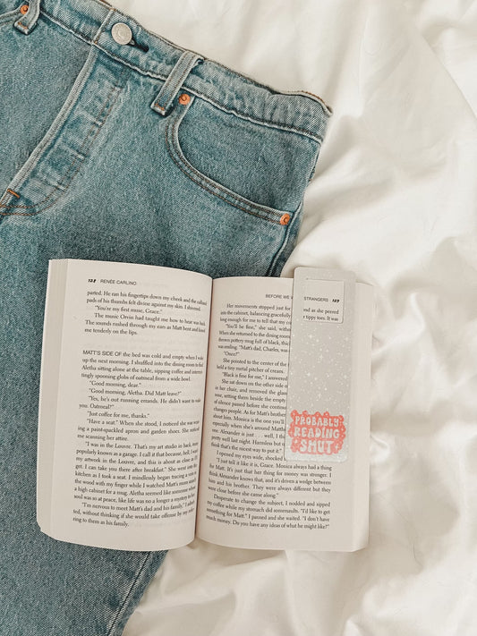 Probably Reading Smut (pink) Bookmark
