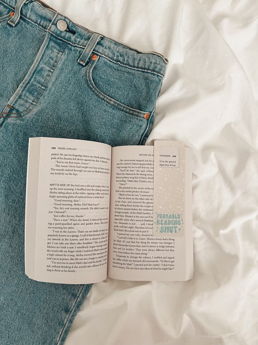 Probably Reading Smut (blue) Bookmark