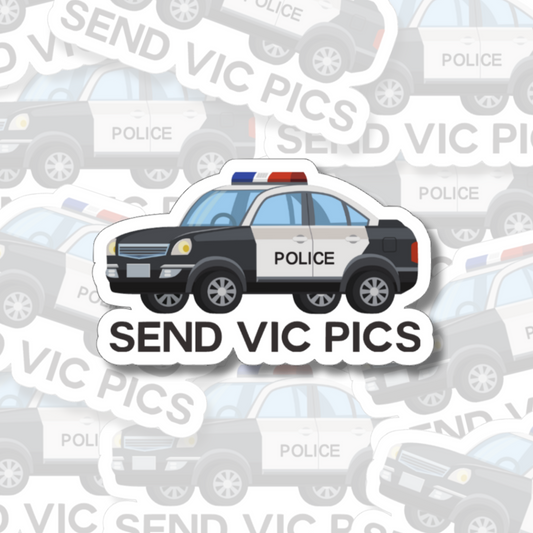 Send Vic Pics - Vinyl Sticker