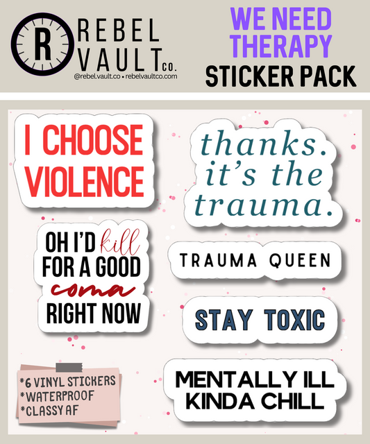We Need Therapy Sticker Pack